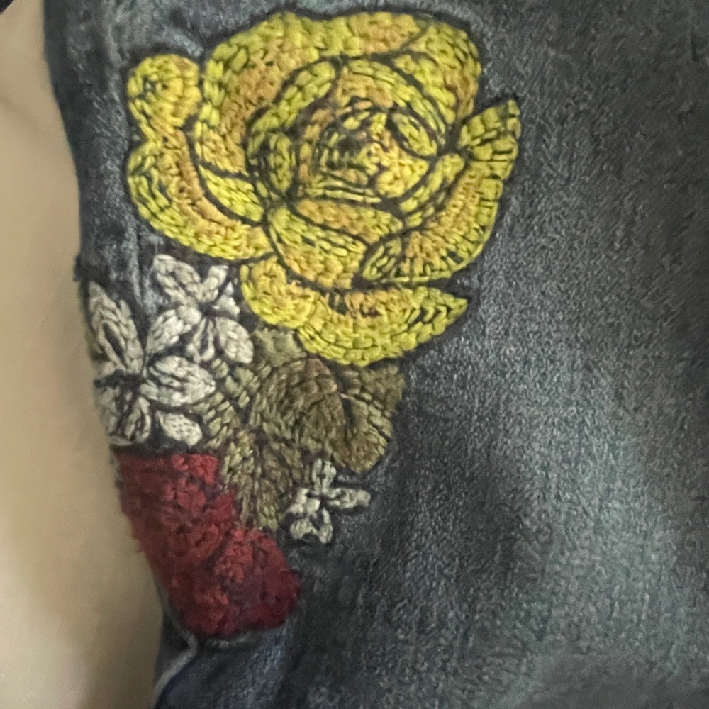 WORKSHOP REPUBLIC CLOTHING BOHO  Modern Fit Embroidered Denim Jeans SZ 6 - Picture 3 of 5